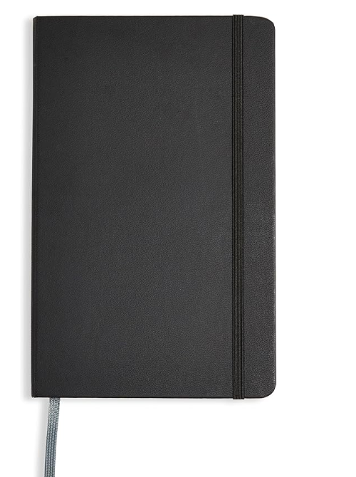 Notebook leather Black