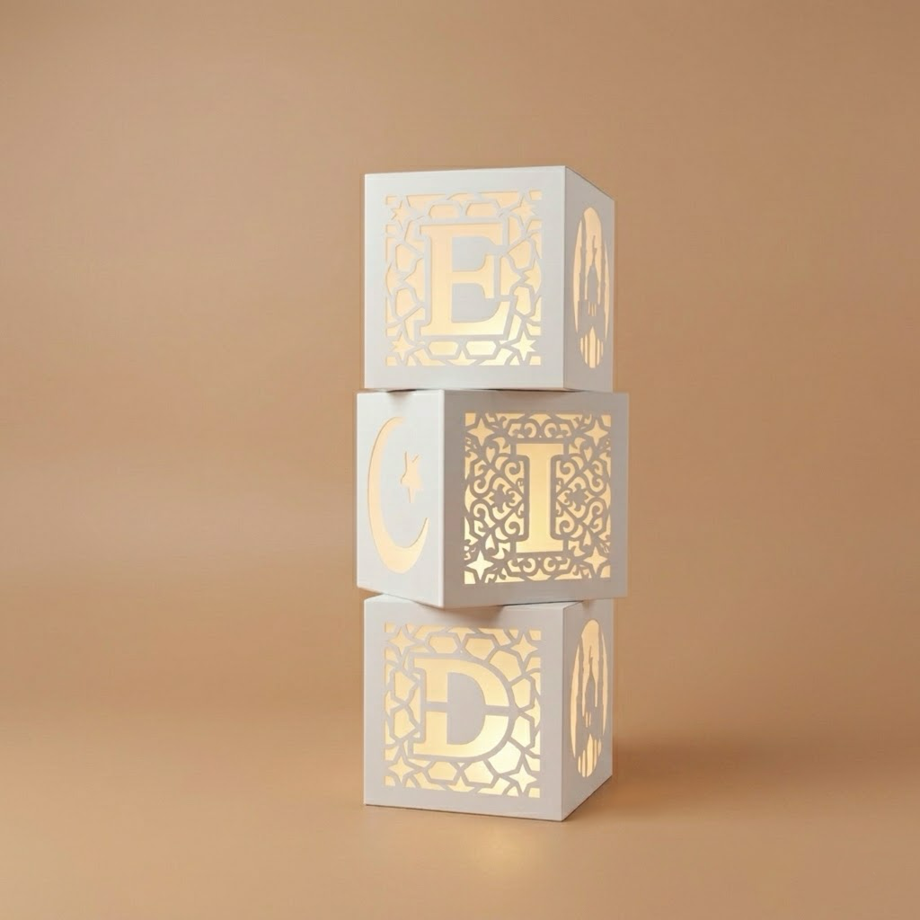 Decorative Eid Light Cubes