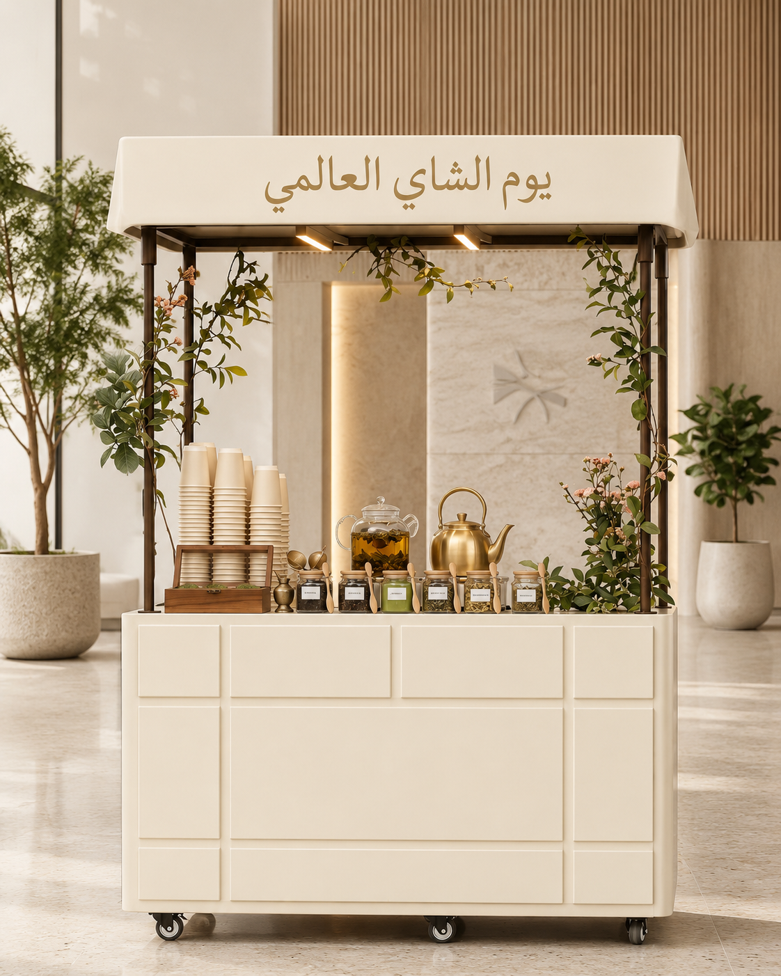 Tea Hospitality Cart