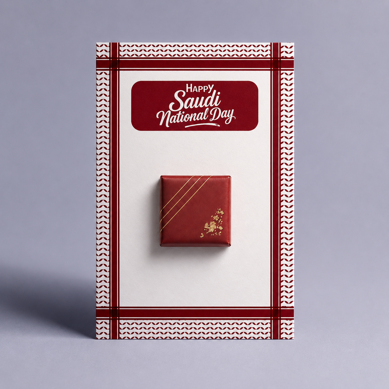 Saudi National Day Chocolate Card